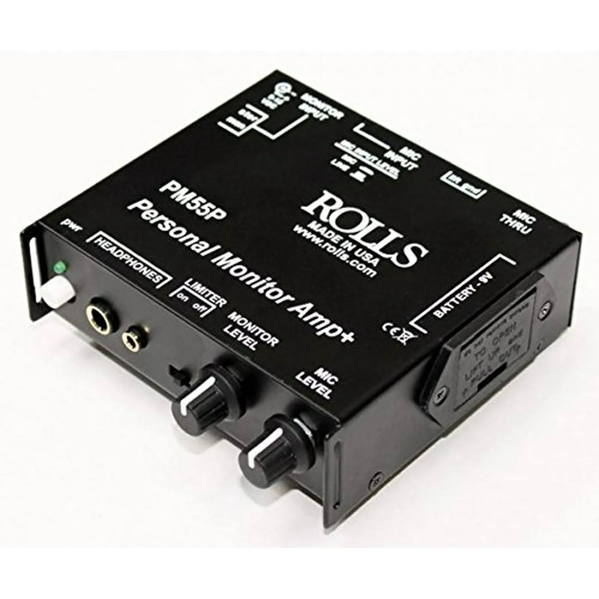 Rolls PM55P Stereo Personal Monitor Amplifier with Optical Limiter