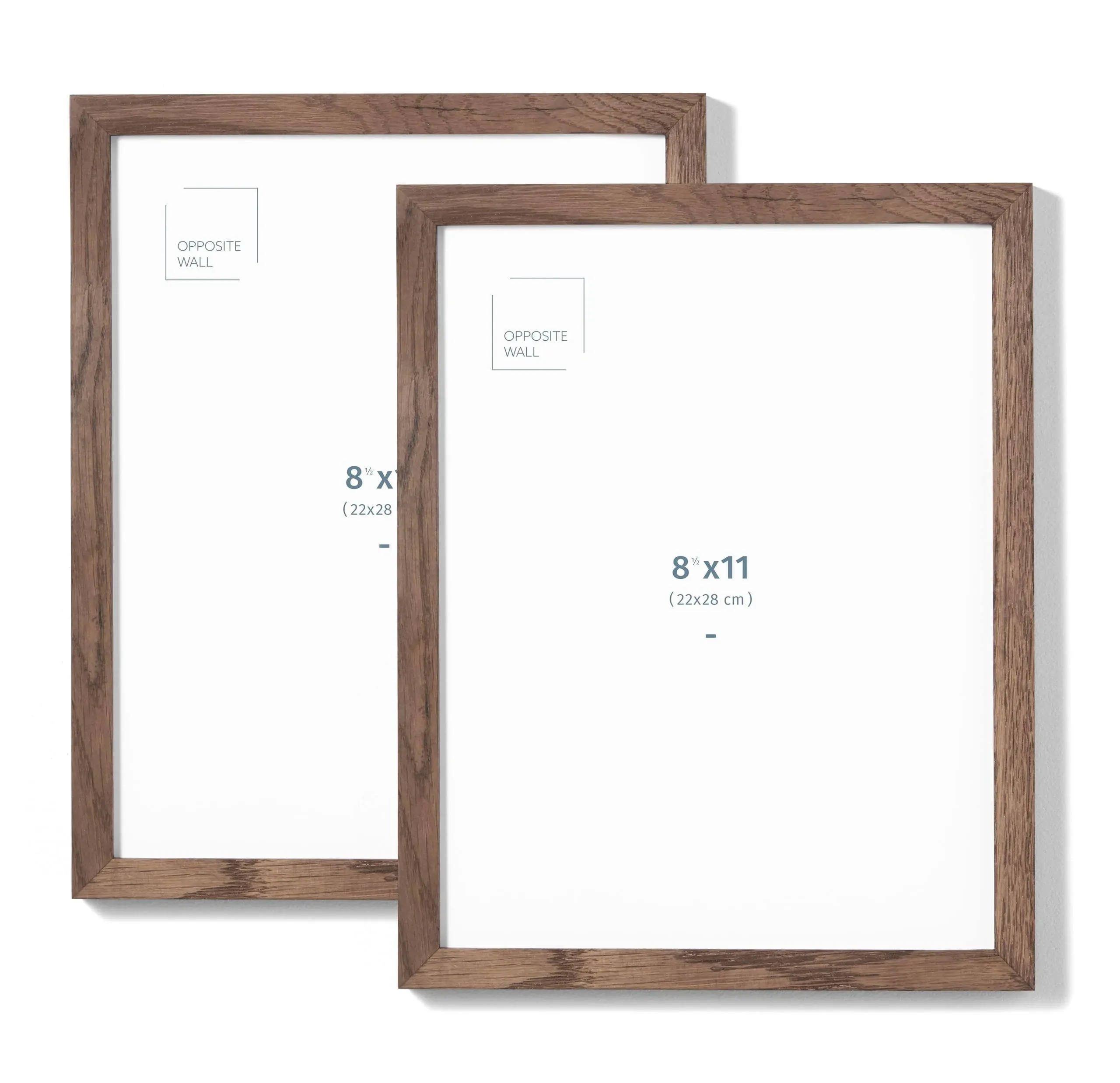 Dark Oak Frame (2 Pack), 8.5x11 in | 22x28 cm