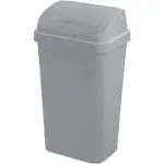 Sterilite 13 Gal Swing Top Wastebasket