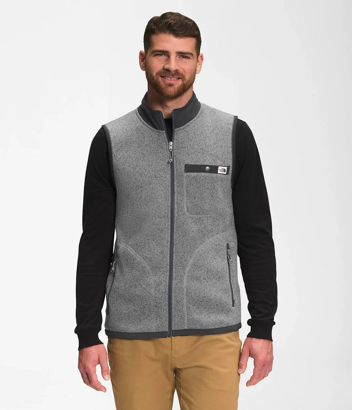 The North Face Gordon Lyons Full-Zip Vest - Men's TNF Medium Grey Heather, S