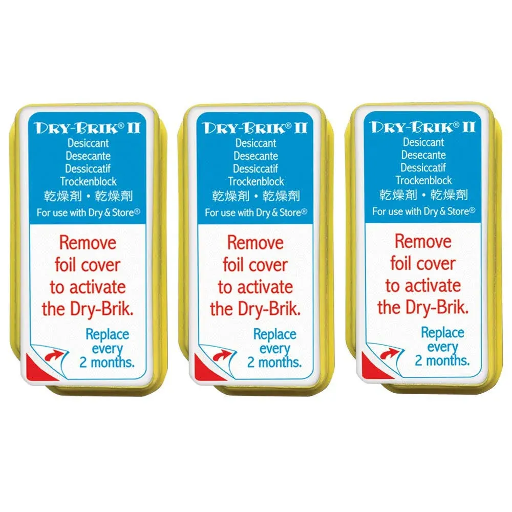 Dry-Brik II Desiccant Blocks - 3 Blocks (1 Pack of 3 Blocks)| Replacement ...