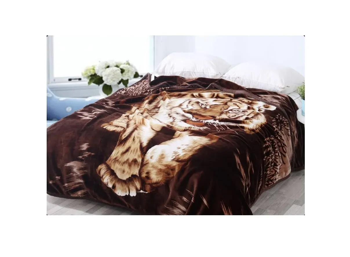 Tiger Blanket Mink Blanket Korean Blanket Heavy Blankets Queen Size Tiger Thr...