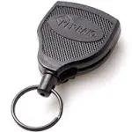 KEY-BAK SUPER48 SD 13oz. Locking Retractable Keychain, 36 Retractable Cord, Blac