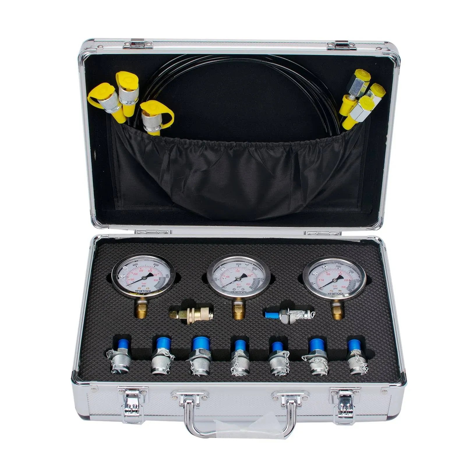 YFIXTOOL Hydraulic Pressure Test Kit for Excavator