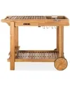 Orland Outdoor Tea Trolley In Teak Look