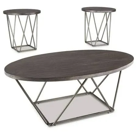 Ashley Neimhurst Table (Set of 3) Brown