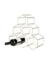 Shop Viski Gold Geo Wine Rack