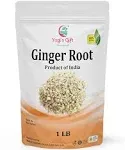 Dried Ginger Root 1 lb (454 grams) | Cut and Sifted Dried Ginger Pieces | As Spicy As Fresh Ginger | Flavourful Indian S