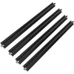 VICHSAMWY 4pcs 800mm 2020 V European Standard Anodized Black Aluminum Profile Extrusion Linear Rail for 3D Printer and CNC Machine