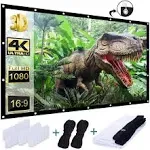 Outdoor Projection Screen 150 inch, Washable Projector Screen 16:9