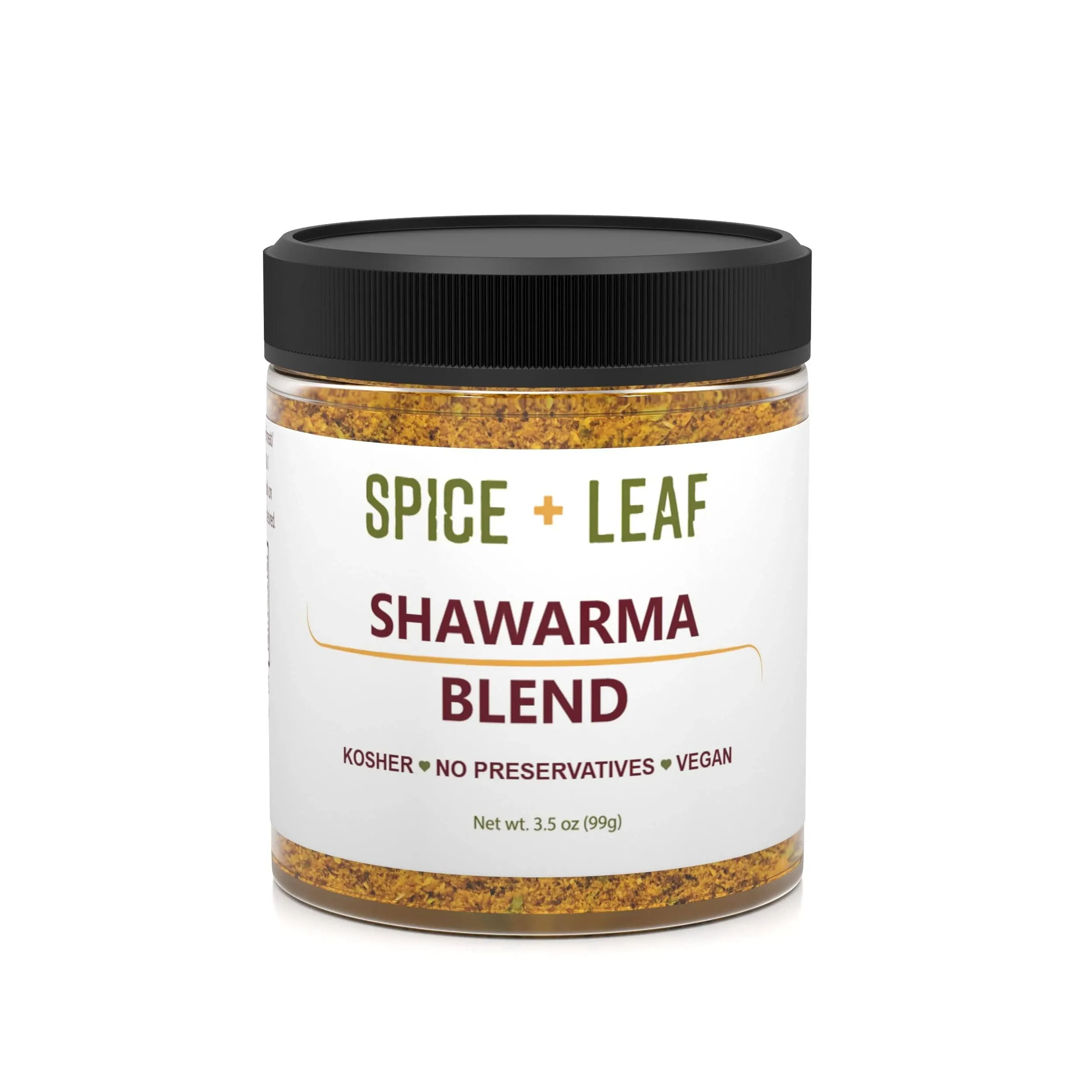 Premium Shawarma Spice Seasoning by Spice + Leaf, 3.5 oz - Kosher, Vegan ...