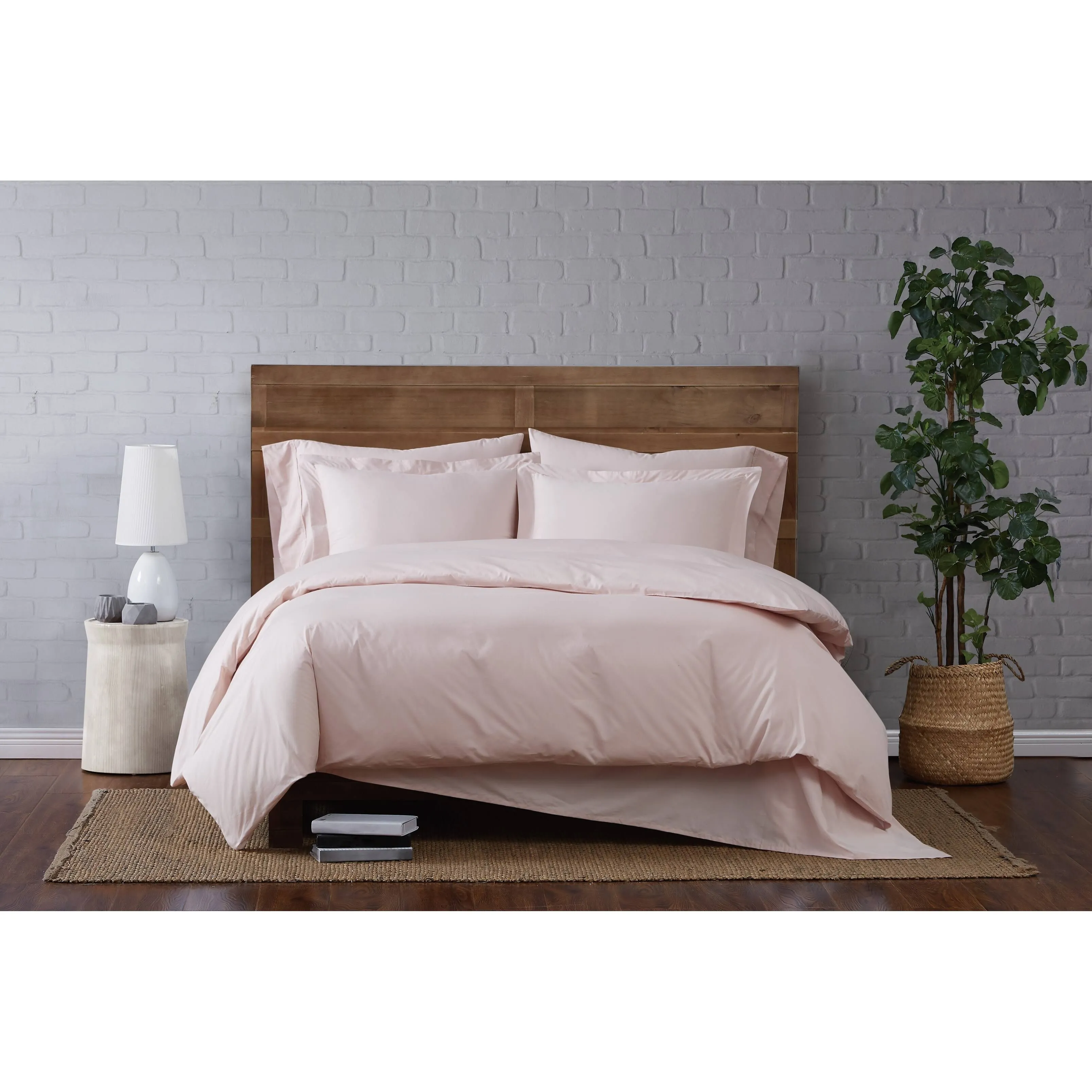 Cannon Solid Percale 3-Piece Duvet Set