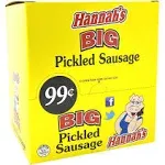 Hannah’s Big Pickled Sausage Pack of 20 1.7 Ounce Sticks – Chi