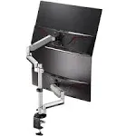 AVLT-Power Dual 32" Monitor Vertical Stack Desk Stand