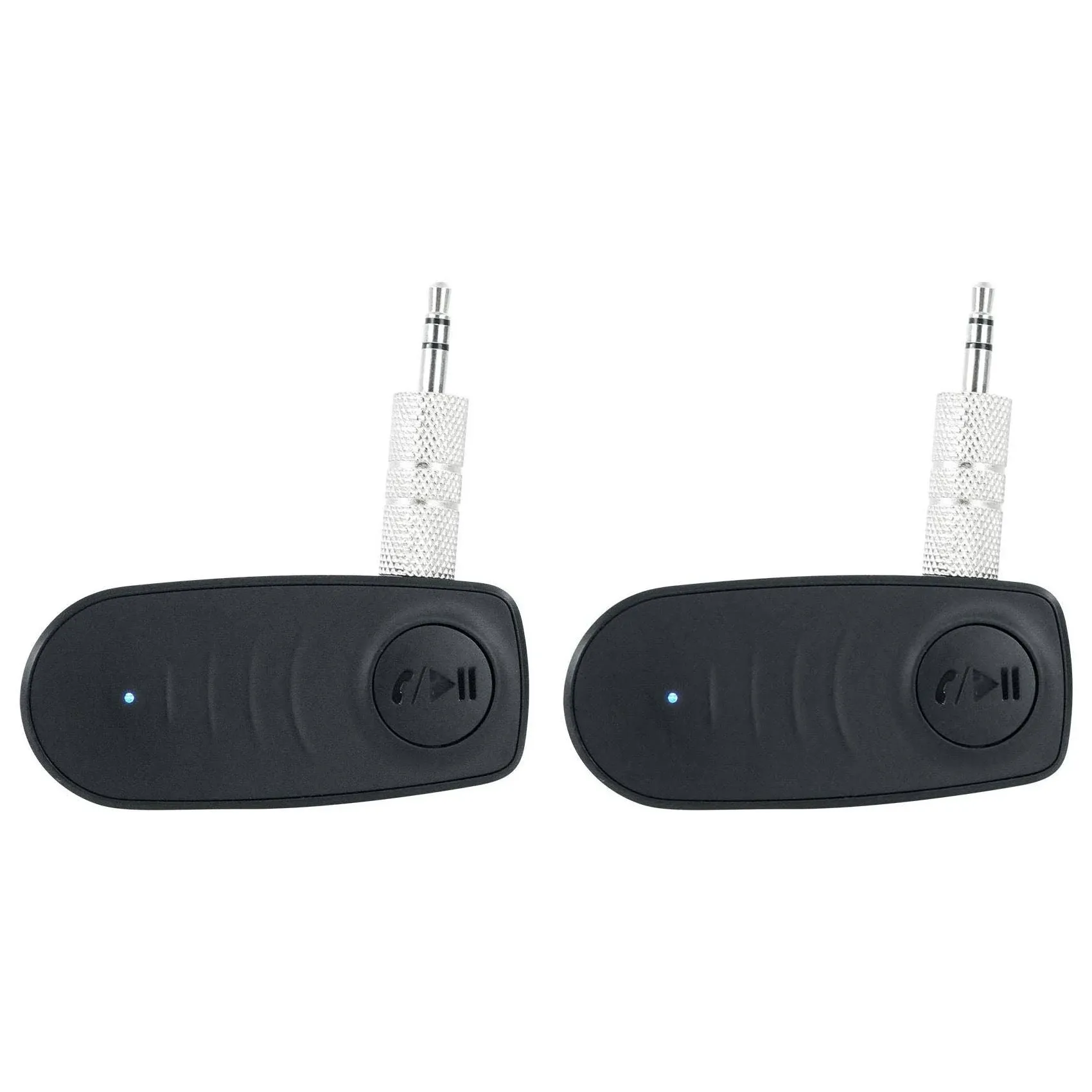 Rockville BT-LINK Pair of Aux to Bluetooth Adapters to Link 2 Speakers Together