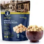 Roasted Hazelnuts Natural Non-GMO Certified, Unsalted, Dry Roasted, Kosher Certified ,16 oz