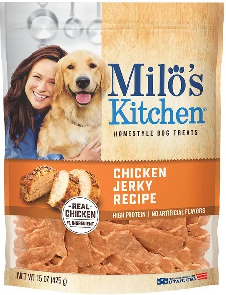 Milo's Kitchen Chicken Jerky Chewy Dog Treats - 15oz