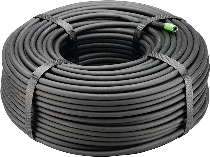 Rain Bird T22-250S Drip Irrigation 1/4" Blank Distribution Tubing, 250' Roll, Black