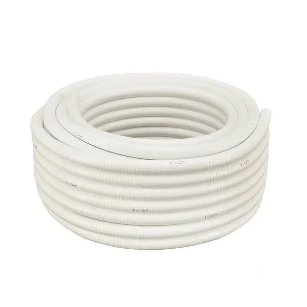 TekTube 1/2 in. x 100 ft. PVC Schedule 40 White Ultra Flexible Pipe