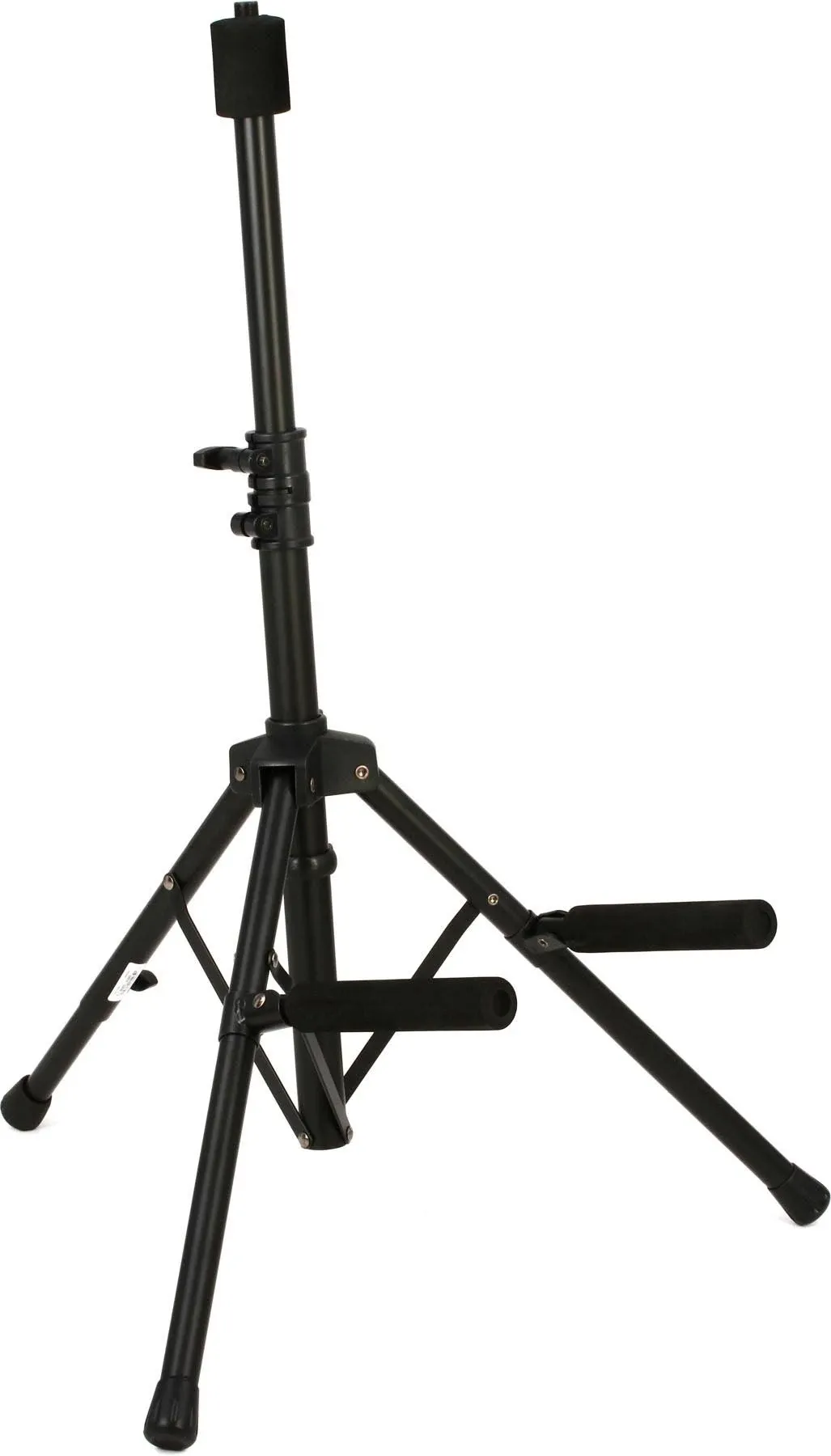 On-Stage RS7000 Tilt-Back Amp Stand (Setup for Guitar Combo Amplifiers and Speakers, 150 lb Capacity, Adjustable Height, Nonslip Rubber Arms and Feet, Portable, Folding, Steel, Black)