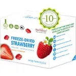 ONETANG Freeze-Dried Fruit Strawberry, 10 Pack Single-Serve Pack, Non Gmo, Kosher, No Add Sugar, Gluten Free, Vegan, Holiday Gifts, Healthy Snack