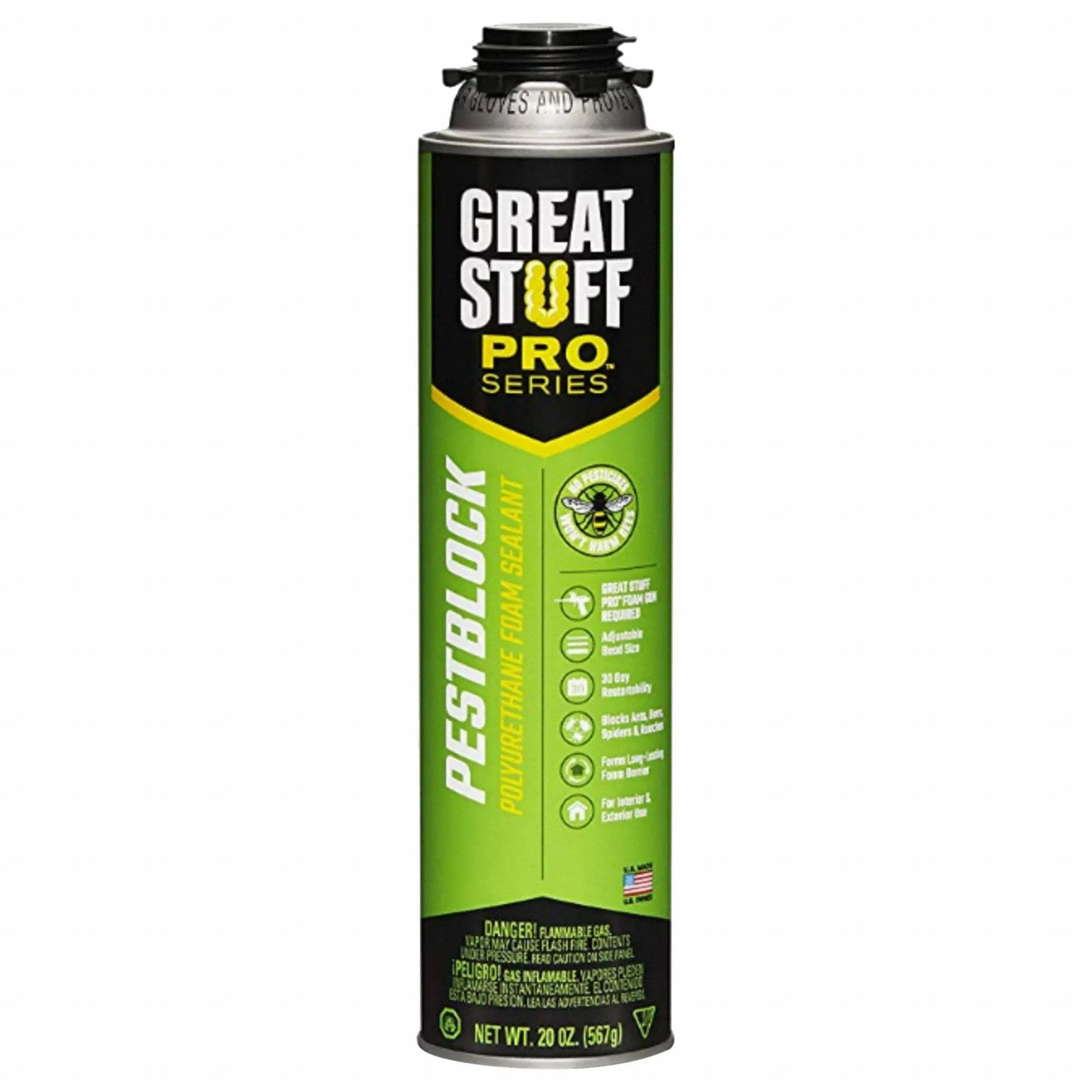 Great Stuff Pro Pestblock Insulating Foam Sealant Gray, 20 oz.