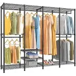 VIPEK V40 Wire Garment Rack Heavy Duty Clothes Rack Freestanding Closet Wardrobe Rack, Max Load 1110lbs, Black