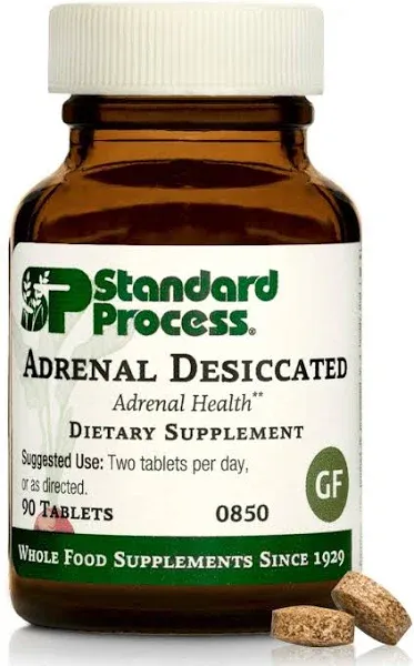 Standard Process Adrenal (Desiccated) 90 Tablets