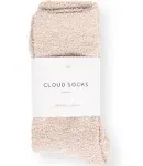 Cozy Fuzzy Unisex Cloud Socks With Bonus Travel Tote Blush Pink