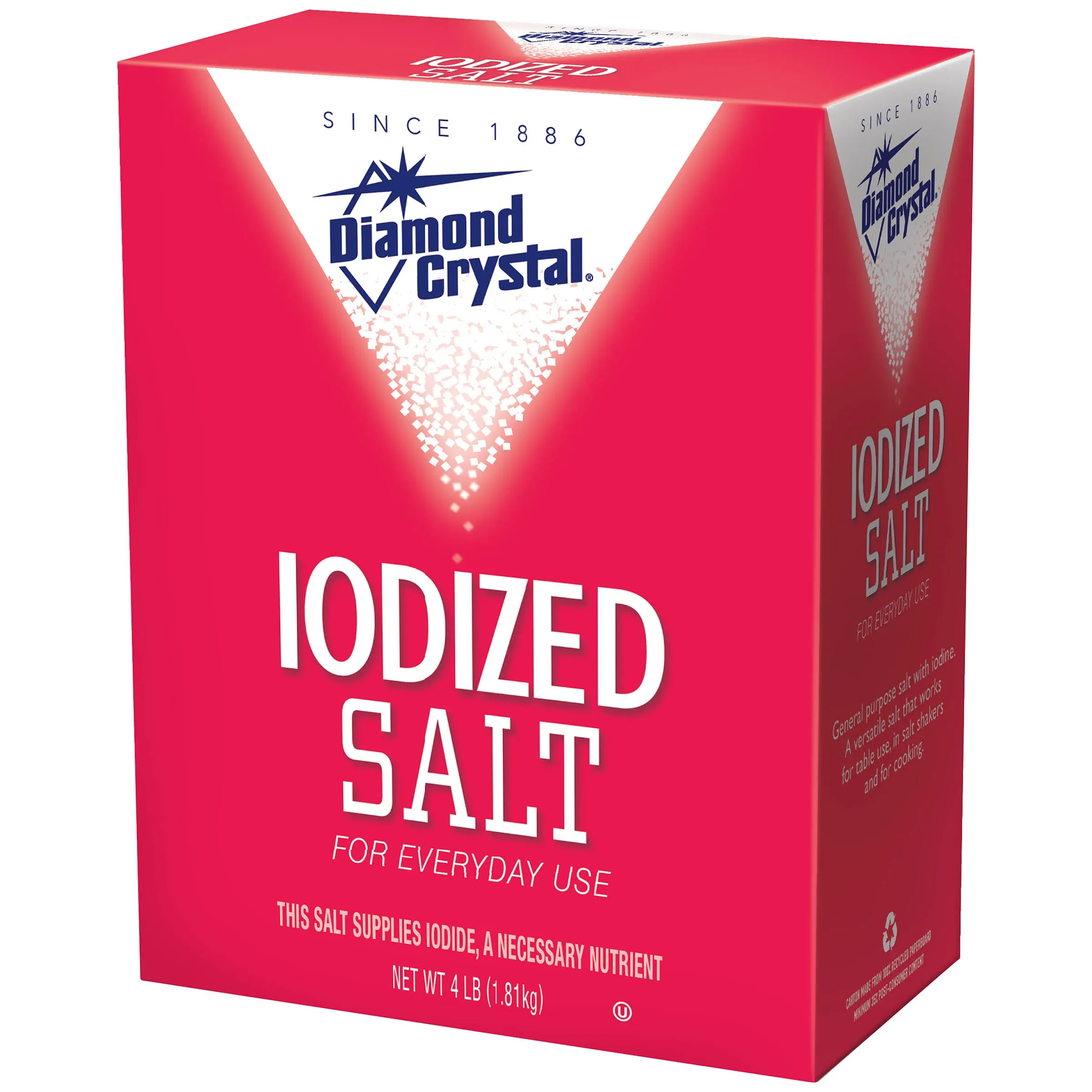 Diamond Crystal® Iodized Salt 4 lb. Box