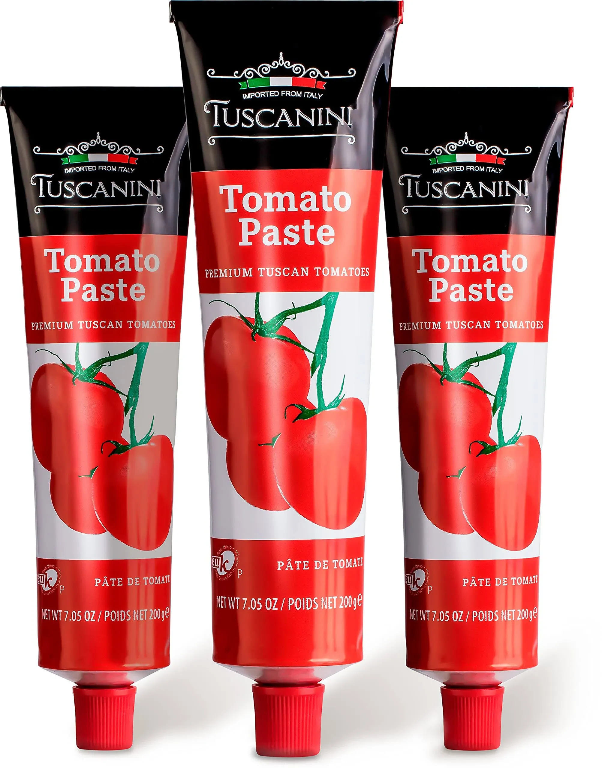 Premium Double Concentrated Tomato Paste Tube, 7.5oz (3 Pack) Made with Premium 