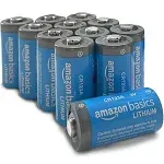 Basics 12-Pack Lithium CR123A 3 Volt Batteries 10-Year Shelf Life Value Pack