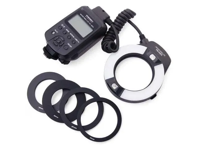 YONGNUO YN-14EX Macro Ring TTL Flash Light + Adapter for Canon DSLR 6D 7D LF464