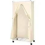 Whitmor Supreme Protective Garment Rack Cover, Beige