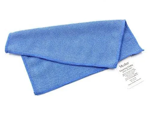 Microfiber Cleaning Cloths - 6 Pack, Blue, 6"x 7" Inch