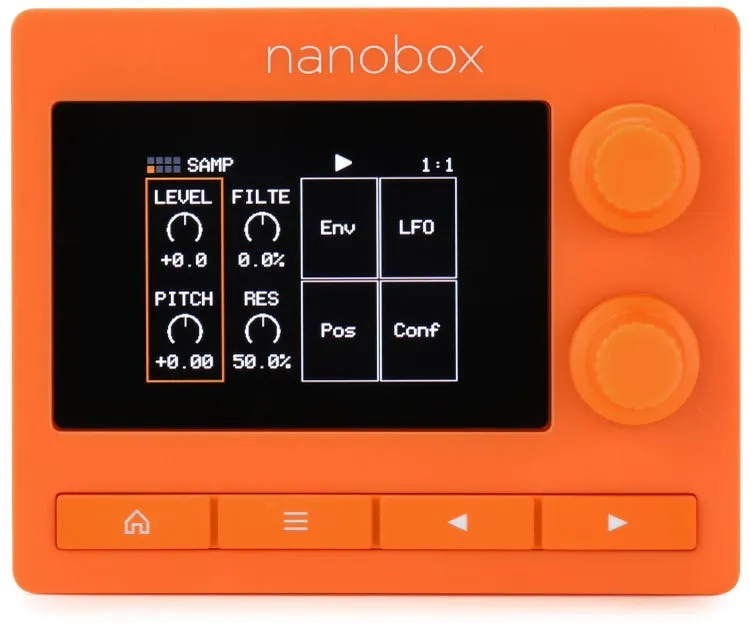 1010music Nanobox Tangerine Compact Streaming Sampler