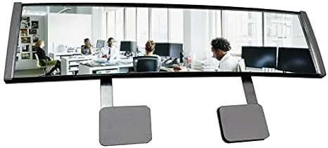 New! High Definition Wide Angle Rear View Mirror for PC Monitors or Anywhere: EX Large by Modtek (1 Pack)