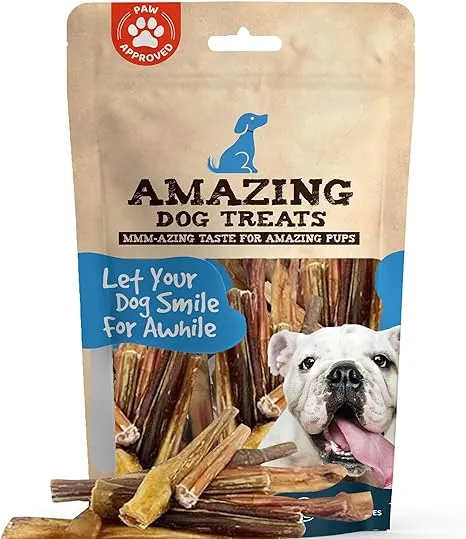 Amazing Dog Treats - 4-6" Variety Size Bully Sticks 10 oz