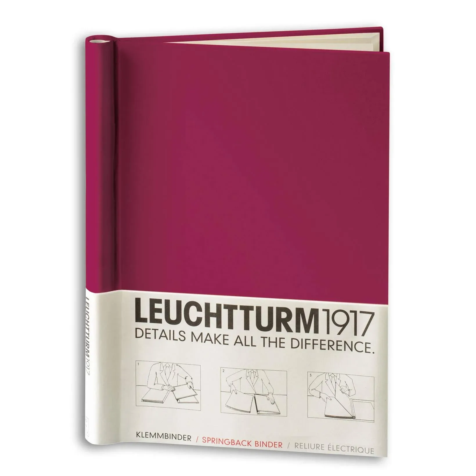 LEUCHTTURM1917 - PEKA Springback Binder (Pacific Green) - Holds 150 Sheets of Paper