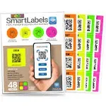 QR Code | Color Coded Scannable Stickers for Storage Bins, Moving Containers ...