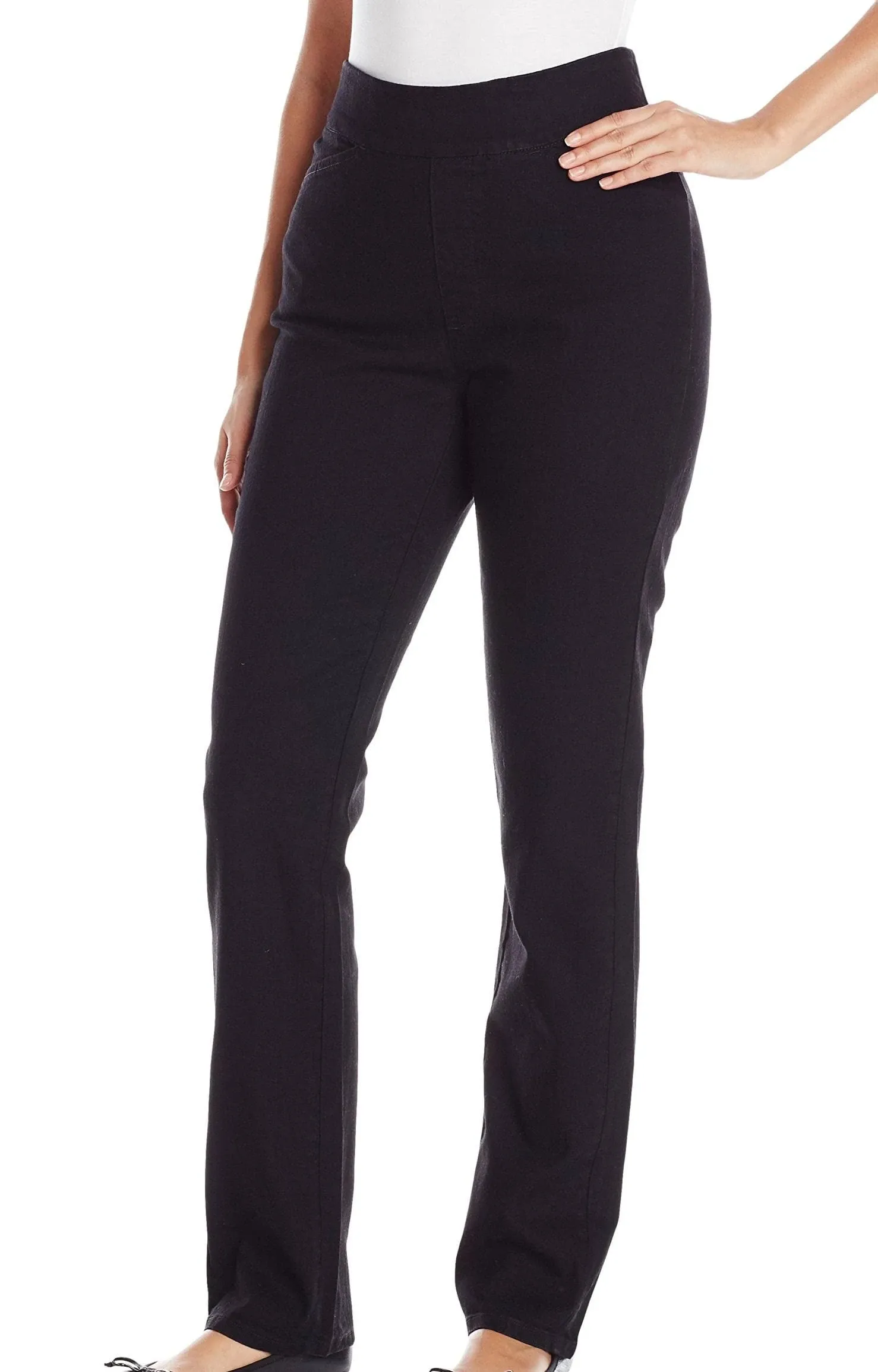 Chic Classic Collection Women's Easy-Fit Elastic-Waist Pant