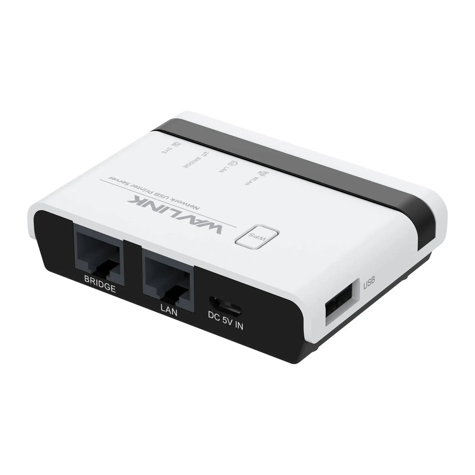 WAVLINK USB Wireless Print Server, WiFi Print Server with 10/100Mbps LAN/Bridge ...