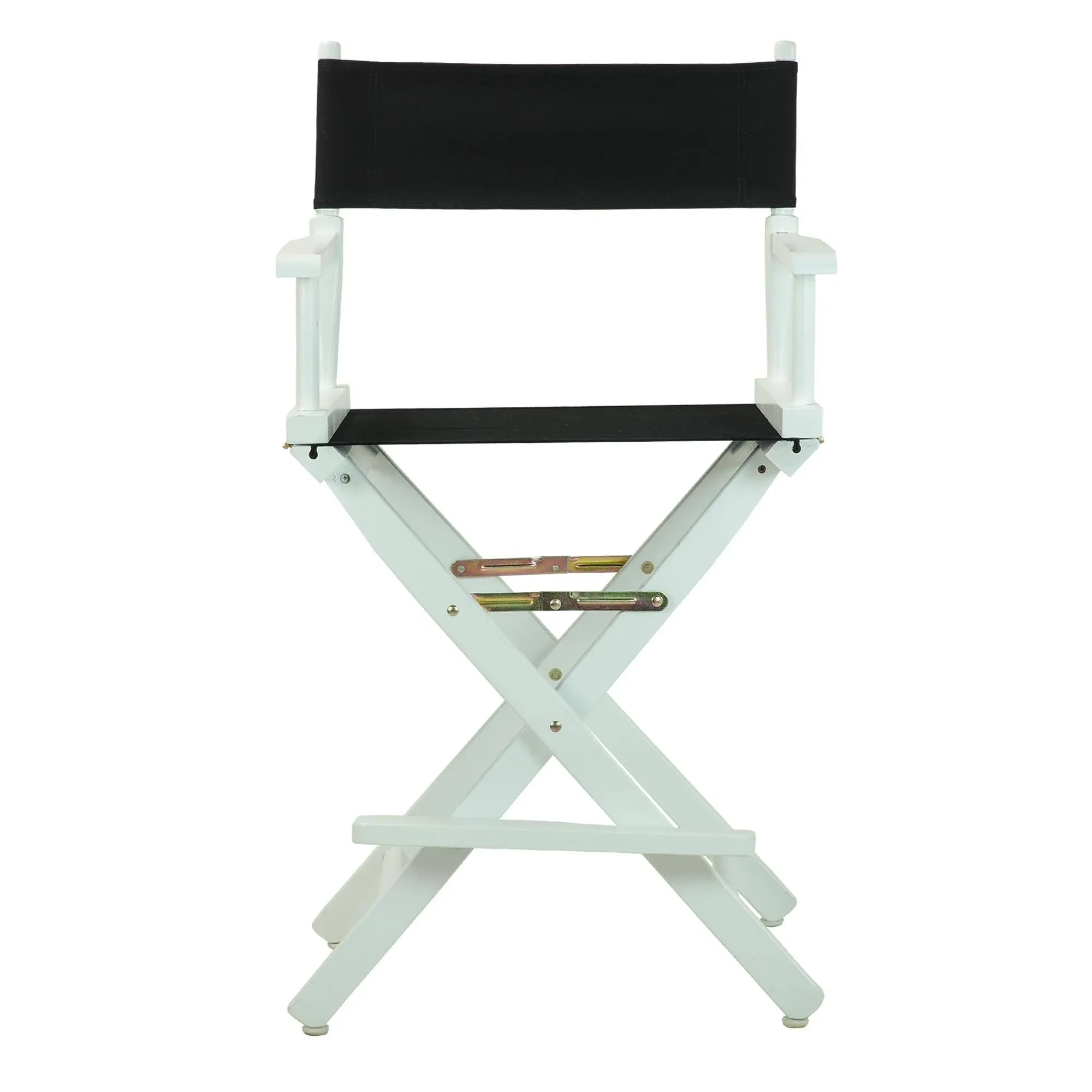 Casual Home 24&#034; Director&#039;s Chair White Frame With Black Canvas Counter Height