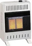 Procom 10,000 BTU Natural Gas Ventless Infrared Plaque Heater with Base Feet, T-Stat Control