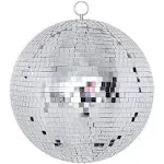 Mirror Ball, NuLink 8" Gold Disco DJ Dance Decorative Stage Lightning Ball with Hanging Ring