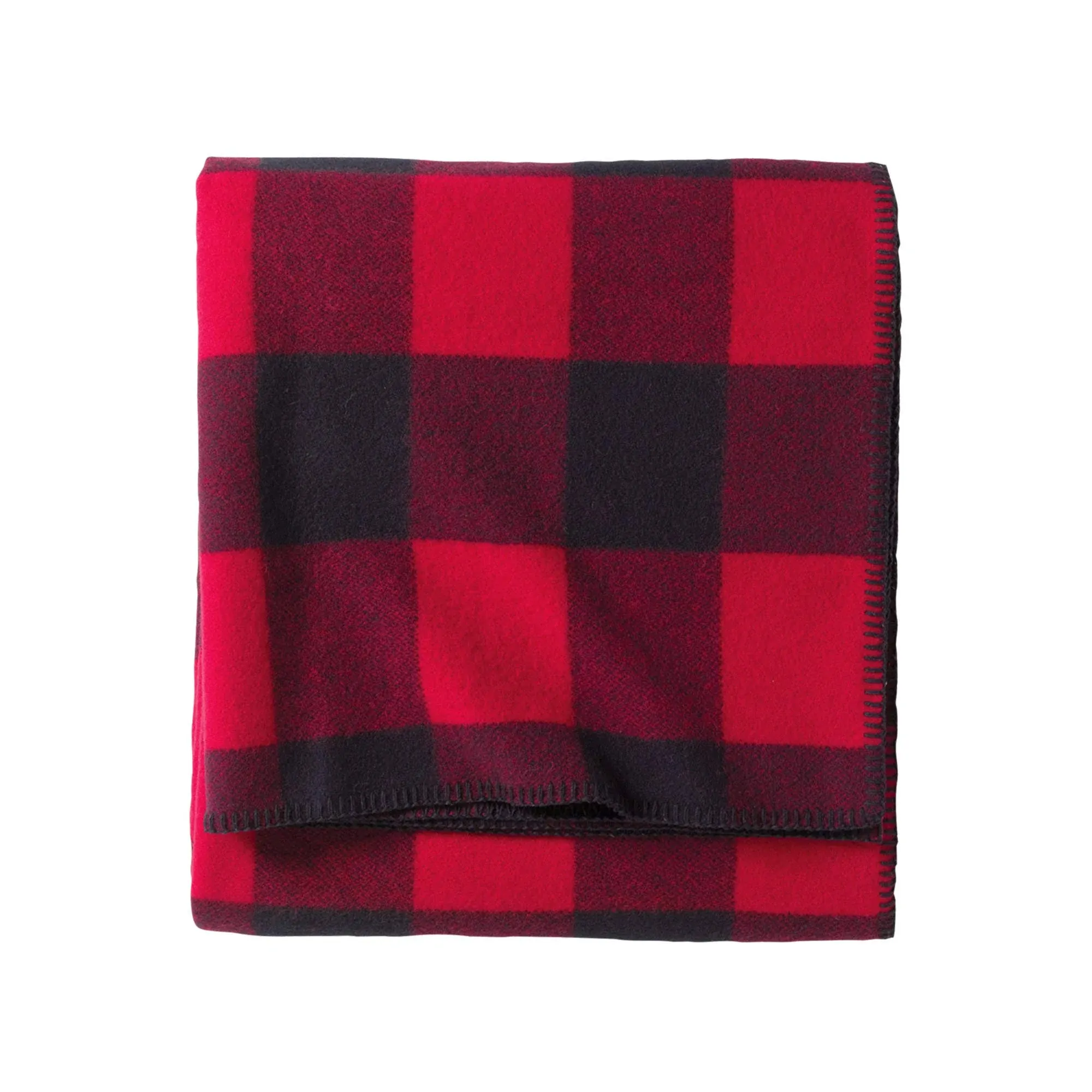 Eco-Wise Washable Wool Queen Blanket Rob Roy Red Plaid