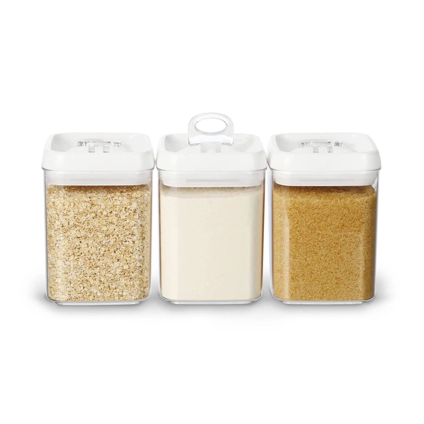 Flip 5&#034; Large Air Tight Food Storage Container - For Flour, Rice, Sugar