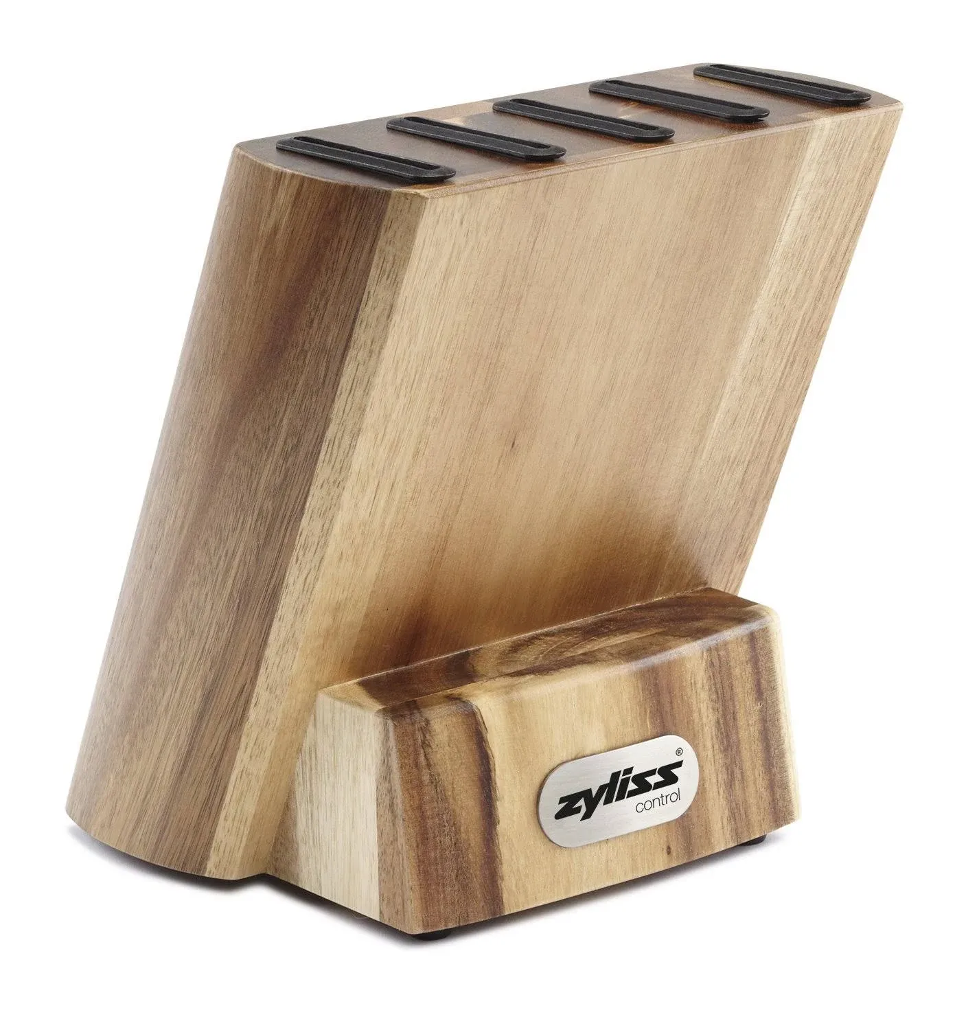 Zyliss Control Wooden 5 Slot Knife Storage Block, Acacia Wood