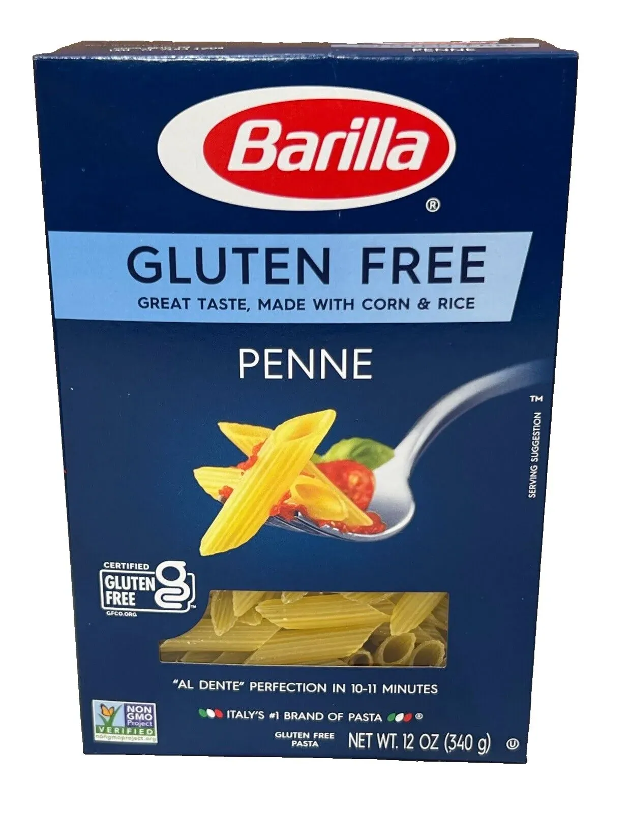 Barilla Gluten Free Penne Pasta, 12 oz (Pack of 8)