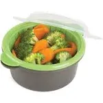 Mini Microwave Steamer Gray Anyone Quickly Easily Steam Fresh Frozen Vegetables